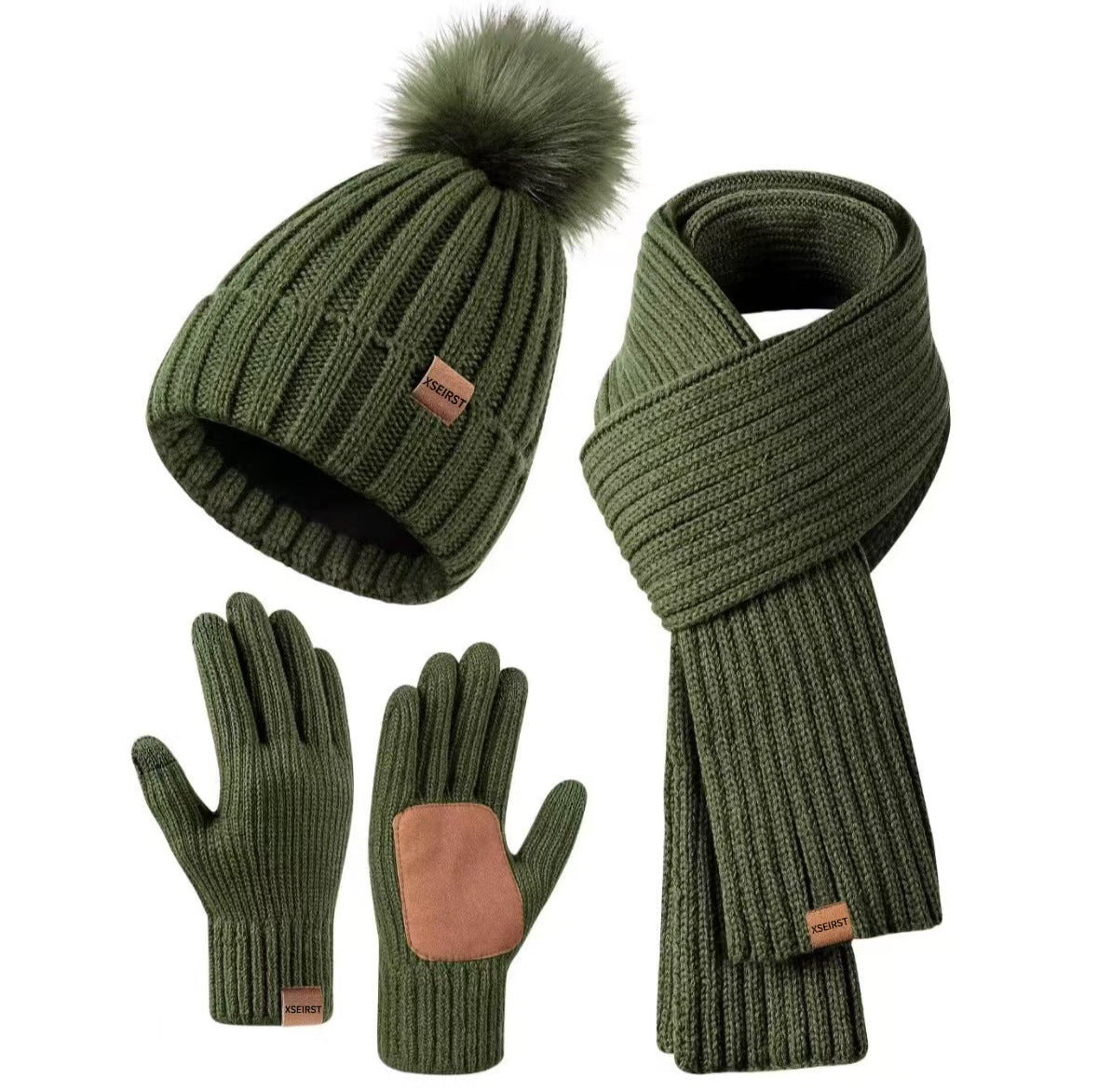 Conjunto Winter Cozy – Gorro, Bufanda y Guantes