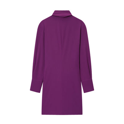 Vestido “Elegant Bow” | Vestido corto con lazo al cuello y puños con detalle dorado - Lovelys