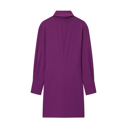 Vestido “Elegant Bow” | Vestido corto con lazo al cuello y puños con detalle dorado - Lovelys