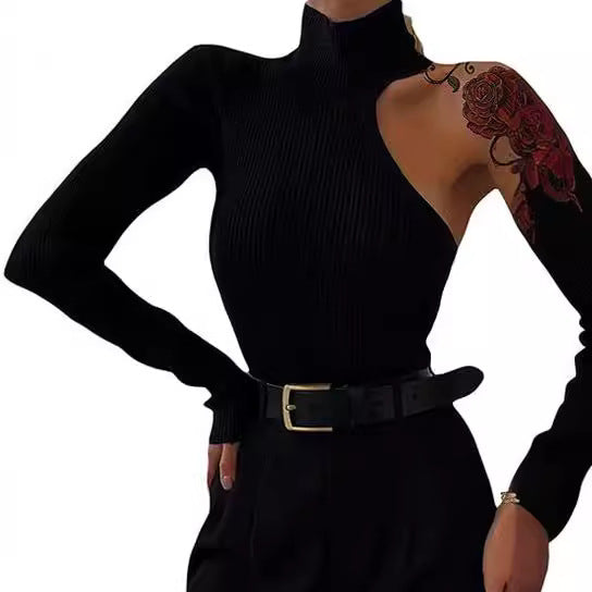 Body One Shoulder Black Fit