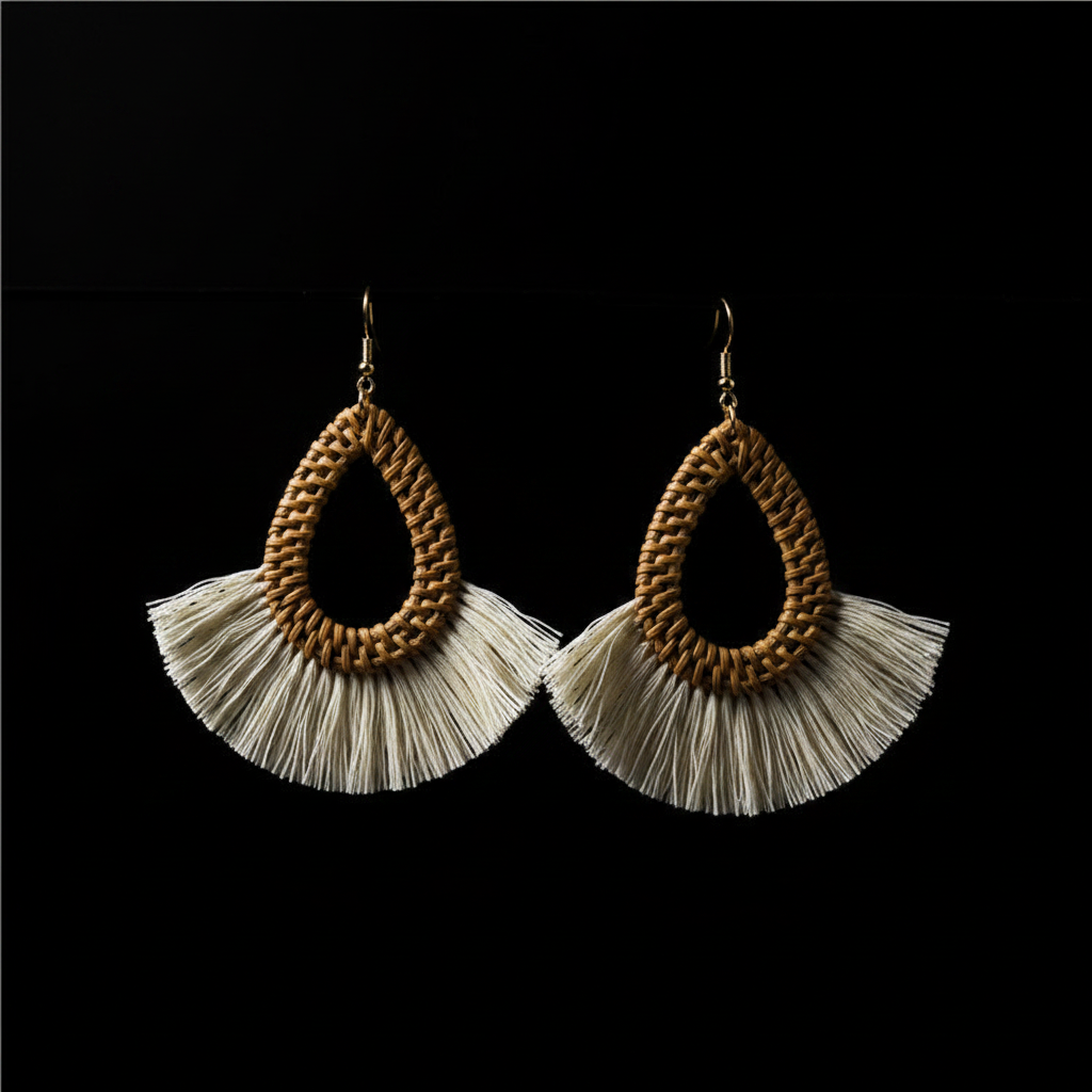 Pendientes Salina Gota – fondo negro