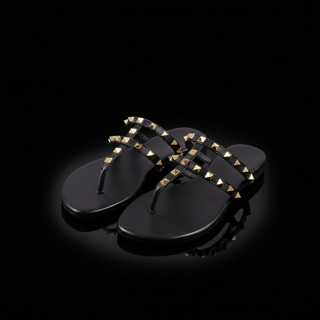 Sandalias Rivet Black - frontal